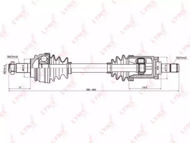 Вал LYNXauto CD-1415