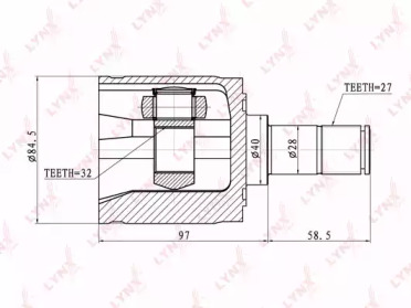 Шарнирный комплект LYNXauto CI-3400