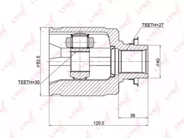 Шарнирный комплект LYNXauto CI-3706