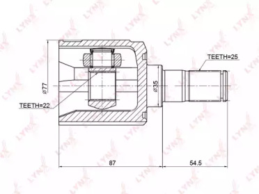 Шарнирный комплект LYNXauto CI-3708