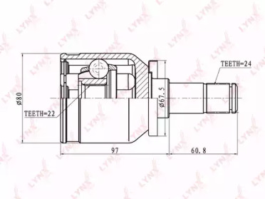 Шарнирный комплект LYNXauto CI-4602