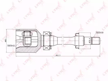 Шарнирный комплект LYNXauto CI-7500