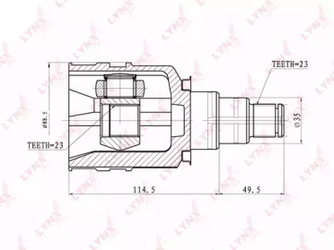 Шарнирный комплект LYNXauto CI-7502