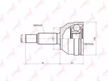 Шарнирный комплект LYNXauto CO-3006A