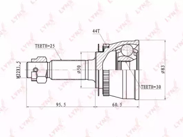 Шарнирный комплект LYNXauto CO-3628A