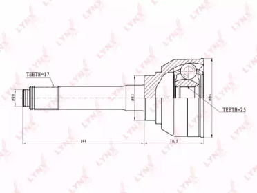 Шарнирный комплект LYNXauto CO-3801