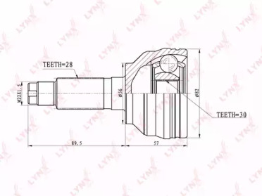 Шарнирный комплект LYNXauto CO-5106