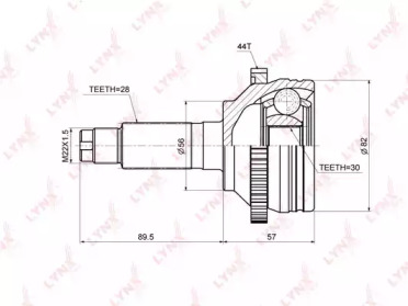 Шарнирный комплект LYNXauto CO-5153A