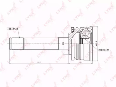 Шарнирный комплект LYNXauto CO-5503