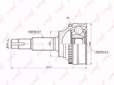 Шарнирный комплект LYNXauto CO-5706A