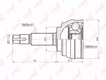 Шарнирный комплект LYNXauto CO-5707