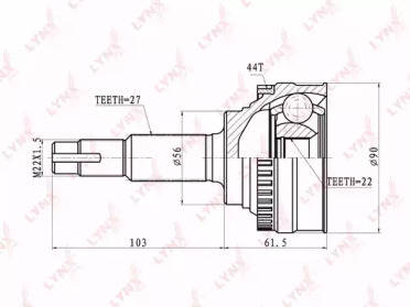 Шарнирный комплект LYNXauto CO-5716A