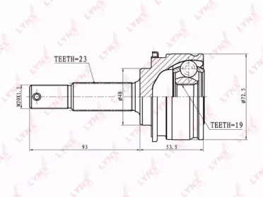 Шарнирный комплект LYNXauto CO-5761