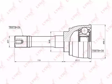 Шарнирный комплект LYNXauto CO-7305