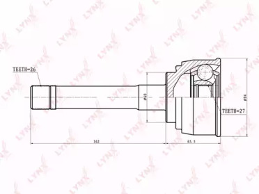 Шарнирный комплект LYNXauto CO-7526