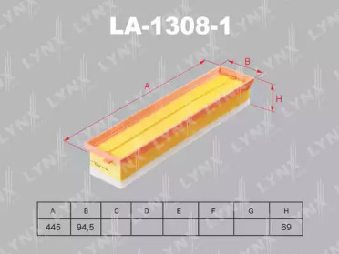 Фильтр LYNXauto LA-1308-1