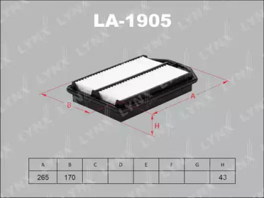 Фильтр LYNXauto LA-1905