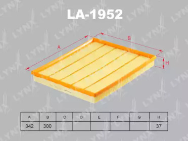 Воздушный фильтр LYNXauto LA-1952