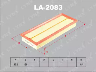 Фильтр LYNXauto LA-2083