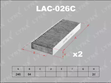 Фильтр LYNXauto LAC-026C