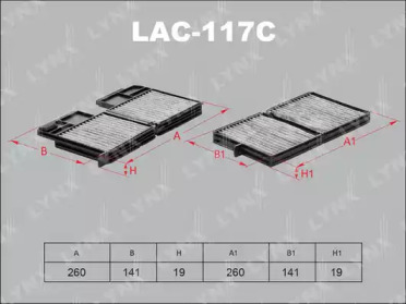 Фильтр LYNXauto LAC-117C