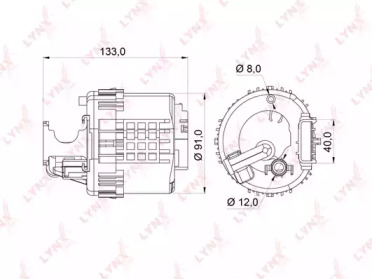 Фильтр LYNXauto LF-364M