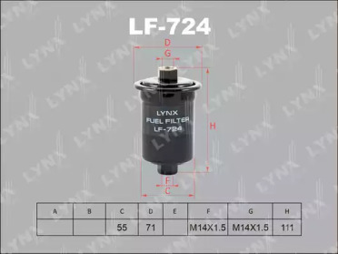 Фильтр LYNXauto LF-724