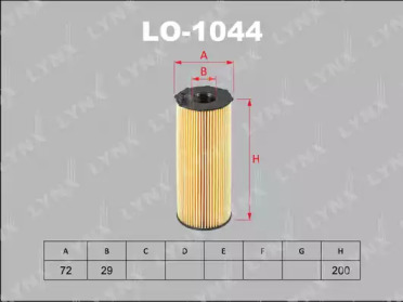 Масляный фильтр LYNXauto LO-1044