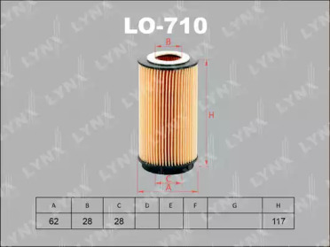 Фильтр LYNXauto LO-710