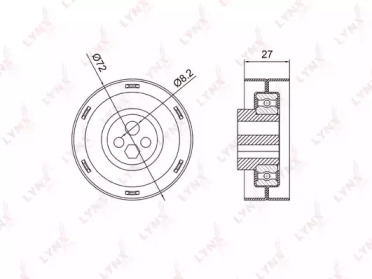 Ролик LYNXauto PB-1005