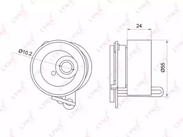 Ролик LYNXauto PB-1019