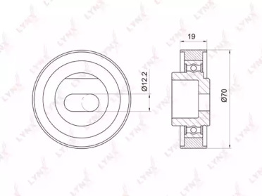 Ролик LYNXauto PB-1020