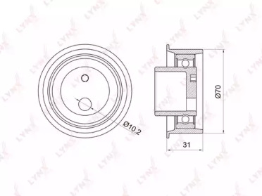 Ролик LYNXauto PB-1024