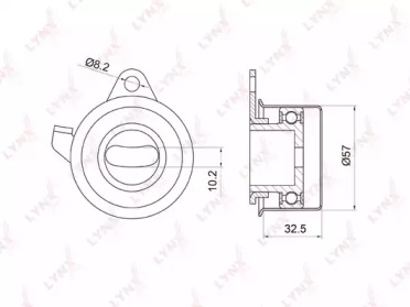 Ролик LYNXauto PB-1032