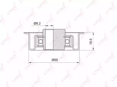 Ролик LYNXauto PB-1035