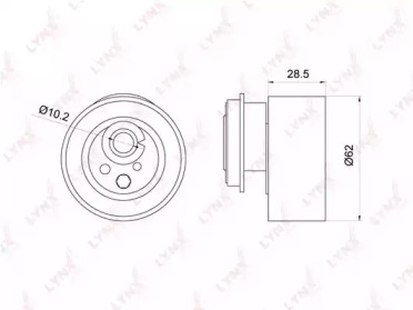 Ролик LYNXauto PB-1045