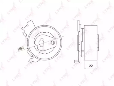 Ролик LYNXauto PB-1048