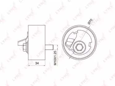 Ролик LYNXauto PB-1056