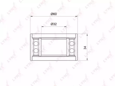 Ролик LYNXauto PB-1057