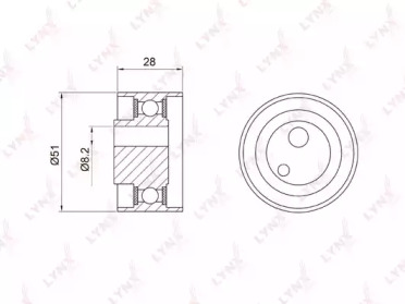 Ролик LYNXauto PB-1058