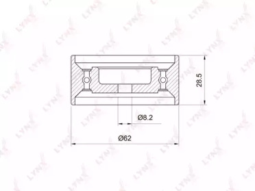 Ролик LYNXauto PB-1060