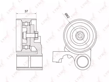 Ролик LYNXauto PB-1062