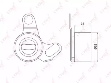 Ролик LYNXauto PB-1064