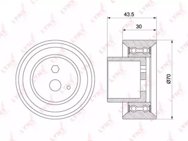 Ролик LYNXauto PB-1102