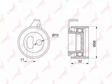 Ролик LYNXauto PB-1217