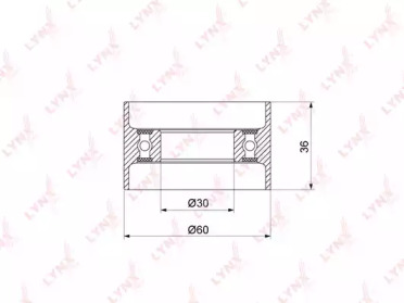 Ролик LYNXauto PB-1315