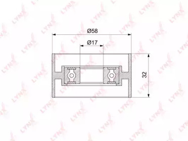 Ролик LYNXauto PB-1316