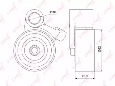Натяжной ролик, ремень ГРМ LYNXauto PB-1324