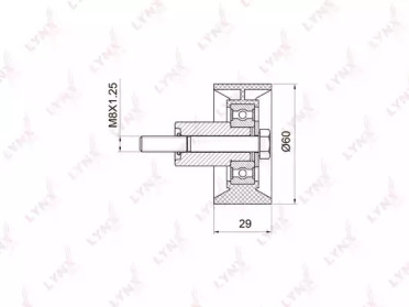 Ролик LYNXauto PB-3008