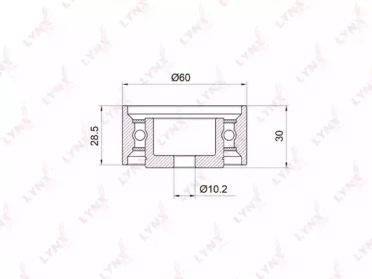 Ролик LYNXauto PB-3010